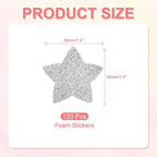 PATIKIL 1.4"x1.4" Star Foam Stickers - Image 2