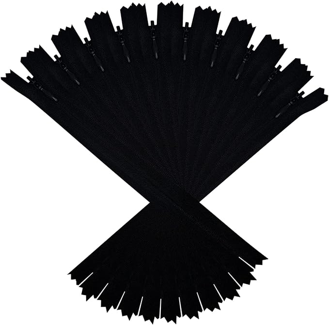 ANPURZII 10PCS #3 4 Inch Black Invisible Zippers by Unknown