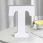 White Wooden Letters 8 Inch for Wall Decor, Large Unfinished Wood Letters for by SETNDTS