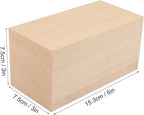 6 Pack Basswood Carving Blocks, Soft and Smooth, Easy Whittling and Carving - Image 2