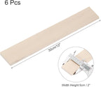 MECCANIXITY 6pcs Wood Sticks, 3/8"x 2" x 12" Rectangle Wooden Cube Wood Square - Image 2