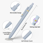 UIXJODO 6 Pcs Gel Pens 0.5mm Quick Dry Black Ink Pens Fine Point Smooth Writing - Image 5