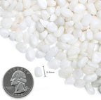 Natural Polished Decorative White Pebbles - 2 LB Small Stones 3/8" Gravel Size - Image 2