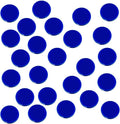 LITKO 18mm Game Tokens | Bingo, Board & Card Counters | Set of 25 | Blue | 3mm by LITKO