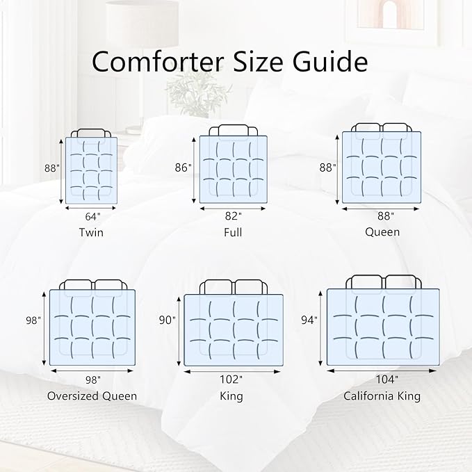 TEXARTIST Premium 2100 Series California King Comforter All Season Breathable - Image 8