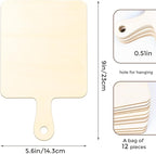 Oomcu 12 PCS Wooden Mini Cutting Board - Image 2