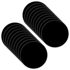 20Pcs Acrylic Plexiglass Sheet, 4 inch Black Acrylic Sheet 0.07" Thick Round by DARENYI