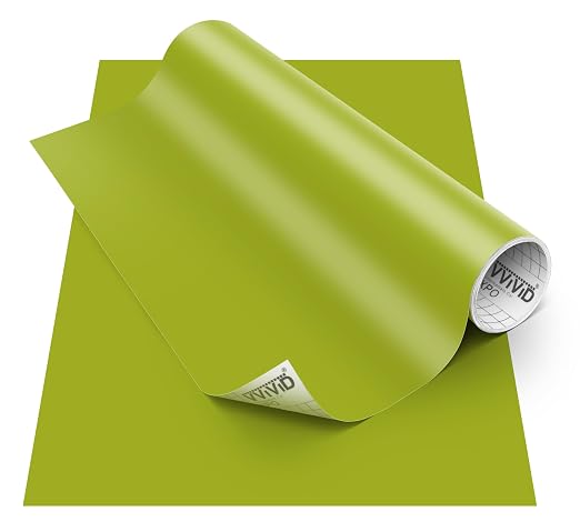 VViViD DECO65 Matte Pastel Olive Permanent Adhesive Craft Vinyl by VVIVIDVINYL