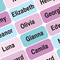 Personalized Name Labels for Kids – 60 Waterproof Peel-and-Stick Labels for by GILBIN