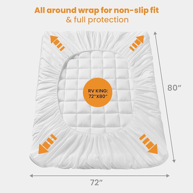 MATBEBY RV King Mattress Pad - Image 5