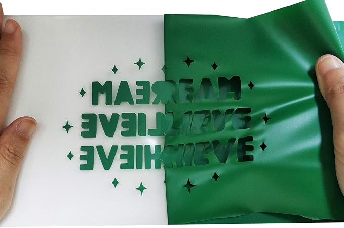 guangyintong Heat Transfer Vinyl Green HTV Rolls, Glossy Surface HTV Vinyl - Image 4