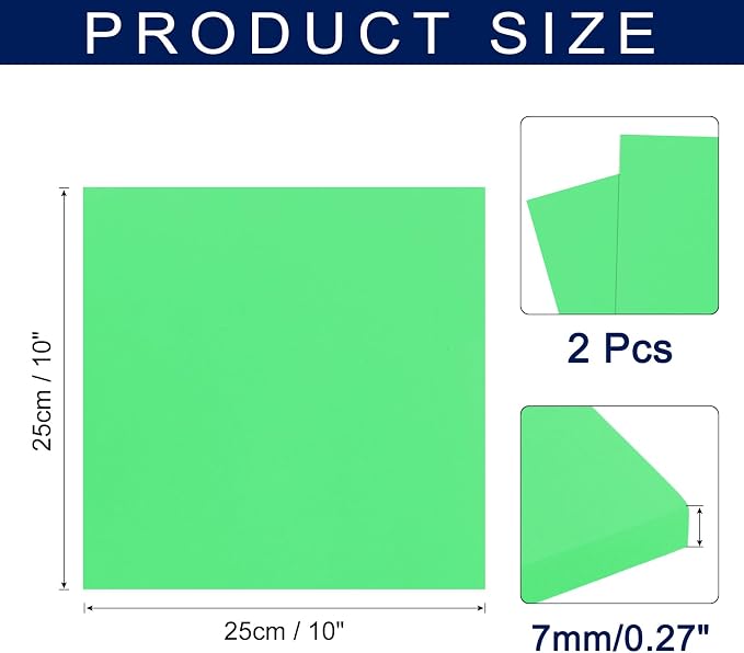 MECCANIXITY Foam Sheets Crafts 10x10 Inch 7mm EVA Craft Foam Paper Foam Sheets - Image 2