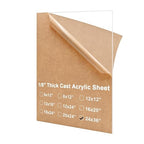 KINLINK 24x36 Plexiglass Sheets 1/8 inch Thick, 3mm Clear Cast Acrylic Sheet by KINLINK