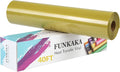 FUNKAKA Golden HTV Heat Transfer Vinyl Rolls, Adhesive Golden HTV Vinyl by FUNKAKA