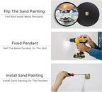 17.3" Moving Sand Art, 3D Sand Art Pictures Deep Sea Sandscape Living Room - Image 7
