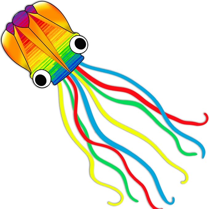 Xida Octopus Kite for Kids Ages 4-8, Professional Kites for Beginners and Adults by XIDAKITE