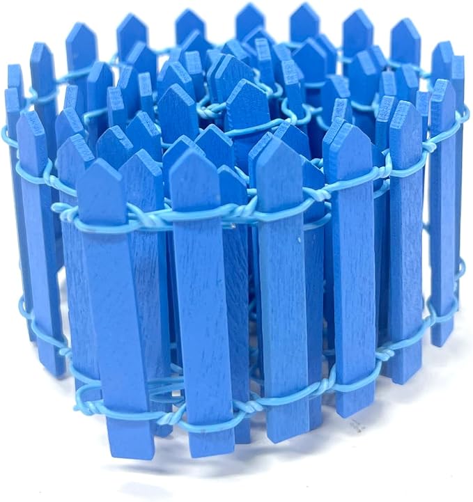 35 Inches Mini Fairy Garden Fence DIY Small Wood Decorative Picket Fence Micro by XFGSYXS