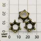 iloveDIYbeads 60pcs Mixed Antique Silver Bronze Gold 3D King Crown Loose Spacer - Image 7