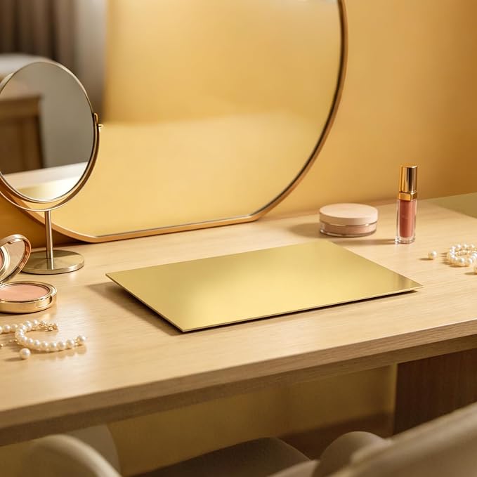 1/8Thick Gold Acrylic Mirror Sheet 12x16In Gold Mirror Acrylic, DIY Craft - Image 5