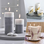 Cylinder Molds for Candle Making, 4 Inch and 3.5 Inch Silicone Candle Molds | - Image 2