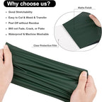 VINYL FROG Dark Green Heat Transfer Vinyl Roll 12" x5ft Matte HTV Vinyl | Dark - Image 9