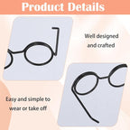 20 Pcs Doll Glasses, Mini Glasses Doll Dress Up Accessories, Mini Metal Wire - Image 3