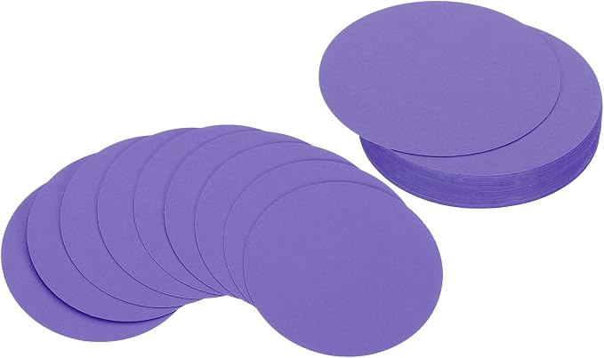 PATIKIL 4inch Circle Card Stock, Dark Purple by PATIKIL