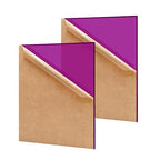 2 Pack 12'' x 16'' Translucent Purple Acrylic Sheet, 3mm Thick Acrylic Plastic by Unknown