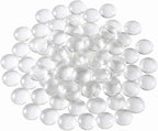 60 Pieces Transparent Glass Dome Imitation Gemstone Clear Round Dome Tiles by TKMOS