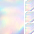 60 Sheets Holographic Laminate Sheets Clear Glitter A4 Size Vinyl Sticker Paper by Nezyo