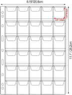 30-Pocket Coin Pages for Collectors, Standard 9-Hole Coin Collection Pages fit - Image 2