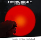 2 Pack Red Flashlight LED Single Mode Light 1 Mode LED Torch Scalable Red Light - Image 3