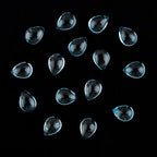 CRYSTALIS Natural London Blue Topaz Cabochons Gemstone Loose Pears Wholesale - Image 3