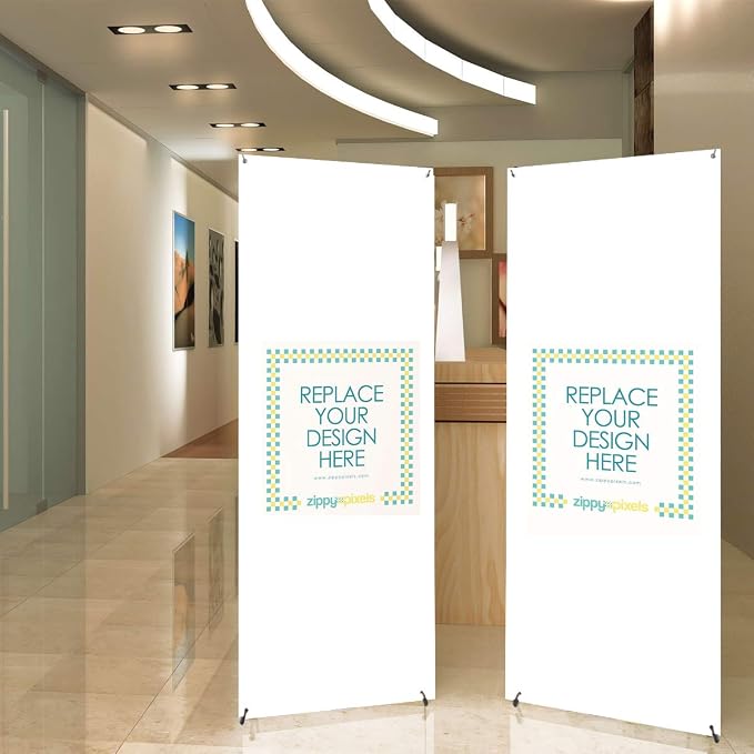 YDisplay X Banner Stand Adjustable Fit Banner Size from 23"X63" to 32"X78" - Image 3