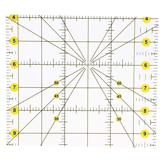 Acrylic Quilting Ruler 6.5" x 12" Fabric Cutting Ruler - Image 4