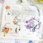 100 Pcs Autumn Flower Stickers for Scrapbooking Junk Journal Card Making - Image 4