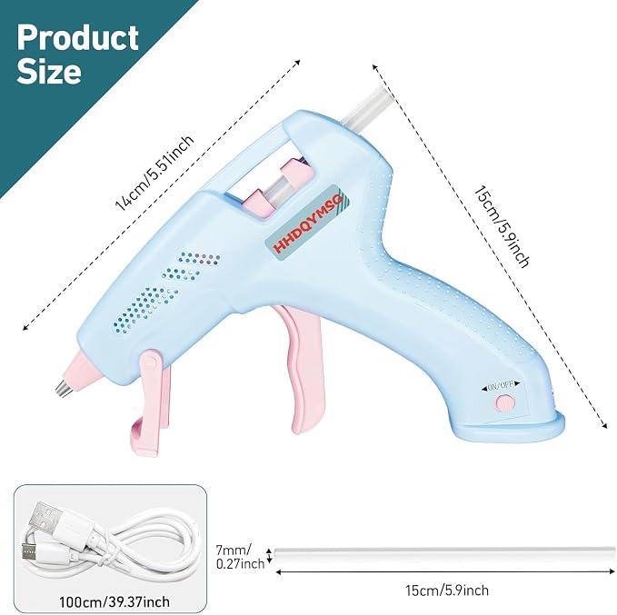 Cordless Hot Glue Gun, 20W Hot Glue Gun - Image 7