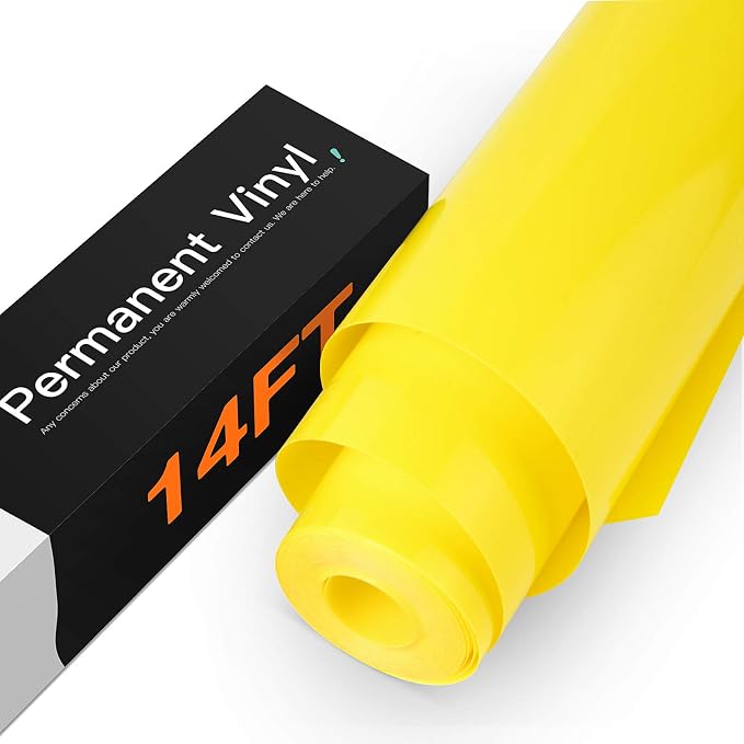 HTVRONT Yellow Permanent Vinyl by HTVRONT