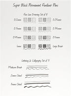 Creative Mark Calligraphy & Fineliner Pen Set of 3 Lettering & Calligraphy - Image 8