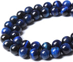 120PCS 6mm Lapis Lazuli Blue Tiger Eye Beads Natural Stone Round Loose Beads - Image 4