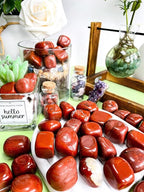 DUQGUHO Red Jasper Healing Crystals Stones Set Natural Tumbled Polished - Image 2