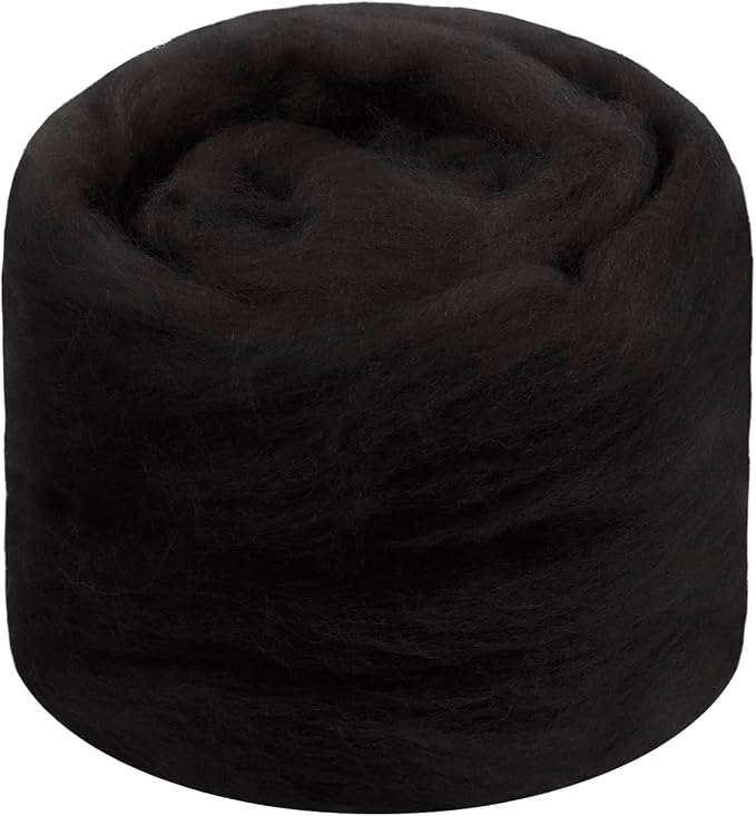 JeogYong Needle Felting Wool, 1.76oz Wool Roving Chunky Wool Yarn, Coffee Wool by JeogYong