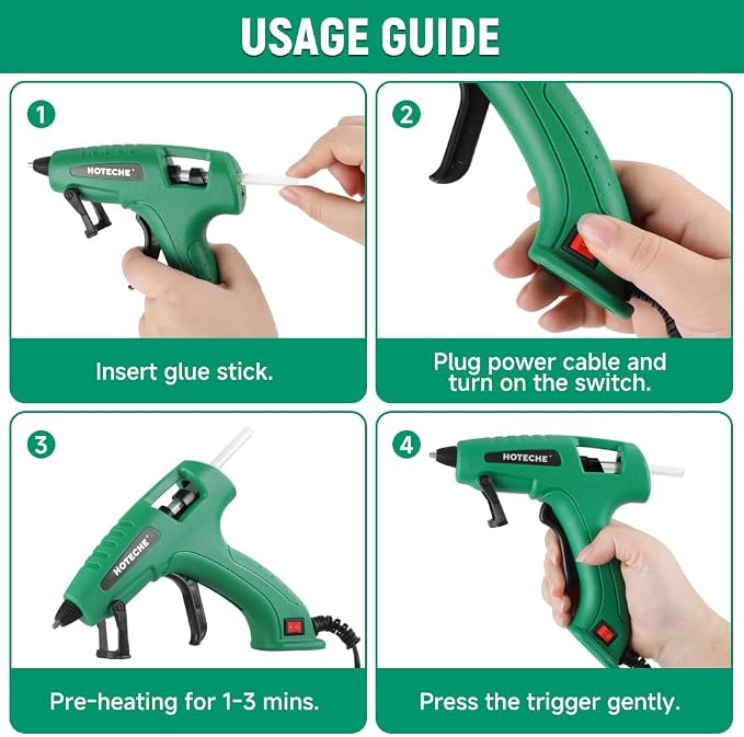Hoteche 20W Hot Glue Gun Fast Preheating Glue Gun - Image 5
