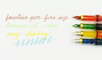 Lanxivi 4 PCS Yongsheng 3008 Piston Fountain Pen Fine Nib Transparent Diversity - Image 2