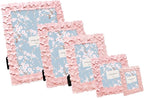 Laura Ashley 4x4 Pink Flower Textured Hand-Crafted Resin Picture Frame - Image 6