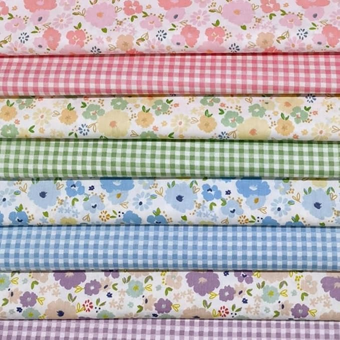 Cotton Fabric DIY Making Supplies Quilting Patchwork Fabric Fat Quarter Bundles by LMAEZNER