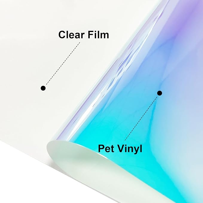 Holographic Heat Transfer Vinyl- 12" x 12'' 4 Sheets Holographic HTV - Image 4