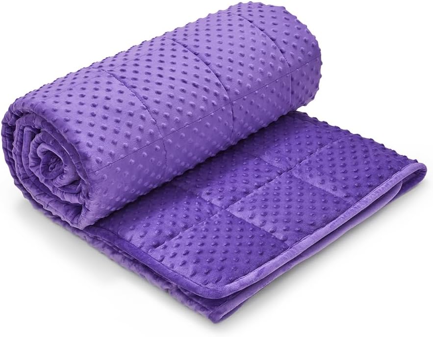 TONGDADA Minky Weighted Blanket | 40''x60'', 7lbs | Cozy and Soft Minky - Image 3