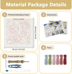 Doodlream Rose Flower DIY Punch Needle Embroidery Kit - Image 2