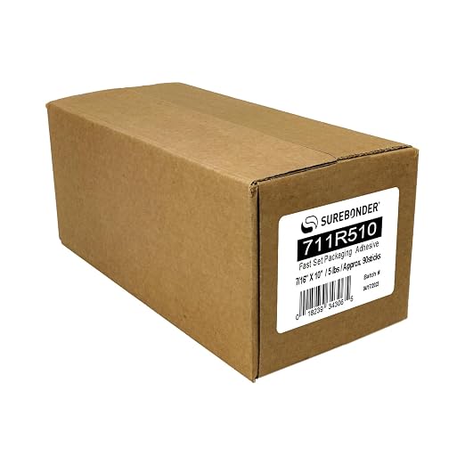 Surebonder 711R510 Full Size 10" Fast Set Packaging Hot Glue Sticks - Image 4